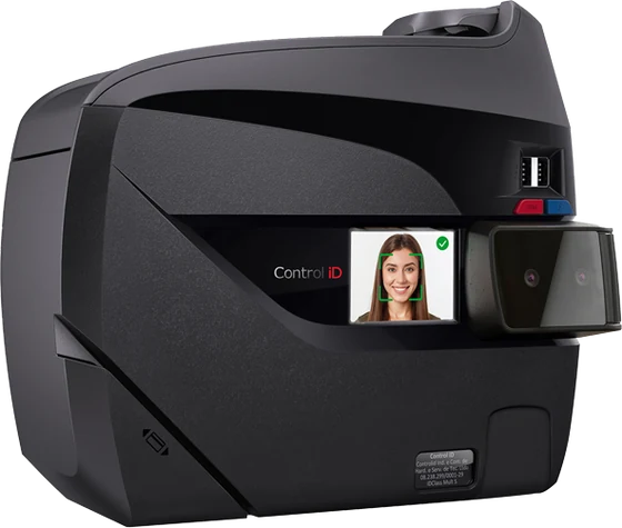 Relógio de ponto Control iD iDClass Facial com reconhecimento facial e impressora de comprovante